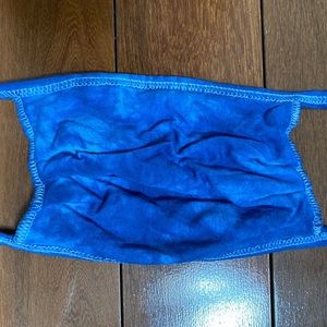 BLUE HOMEMADE TIE DYE MASKS